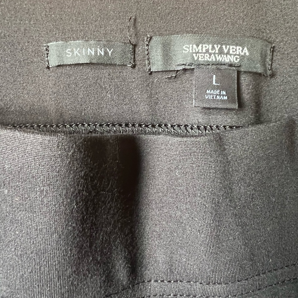 Vera Wang Black Skinny Leggings